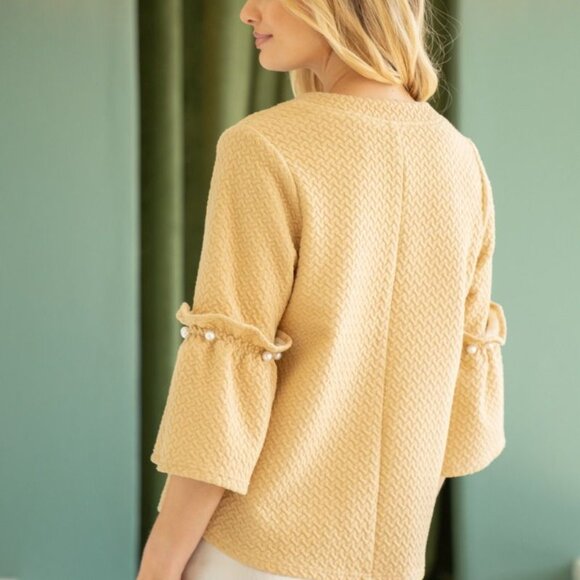 Braxton Taupe Pearl Top - Voy - Picture 5 of 6